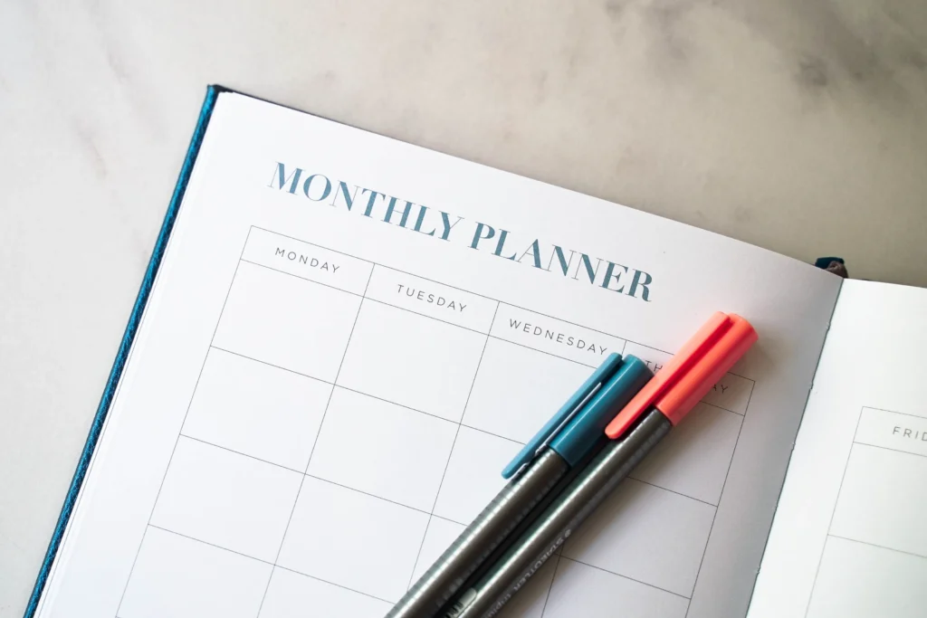 monthly plan chart for manage your budget